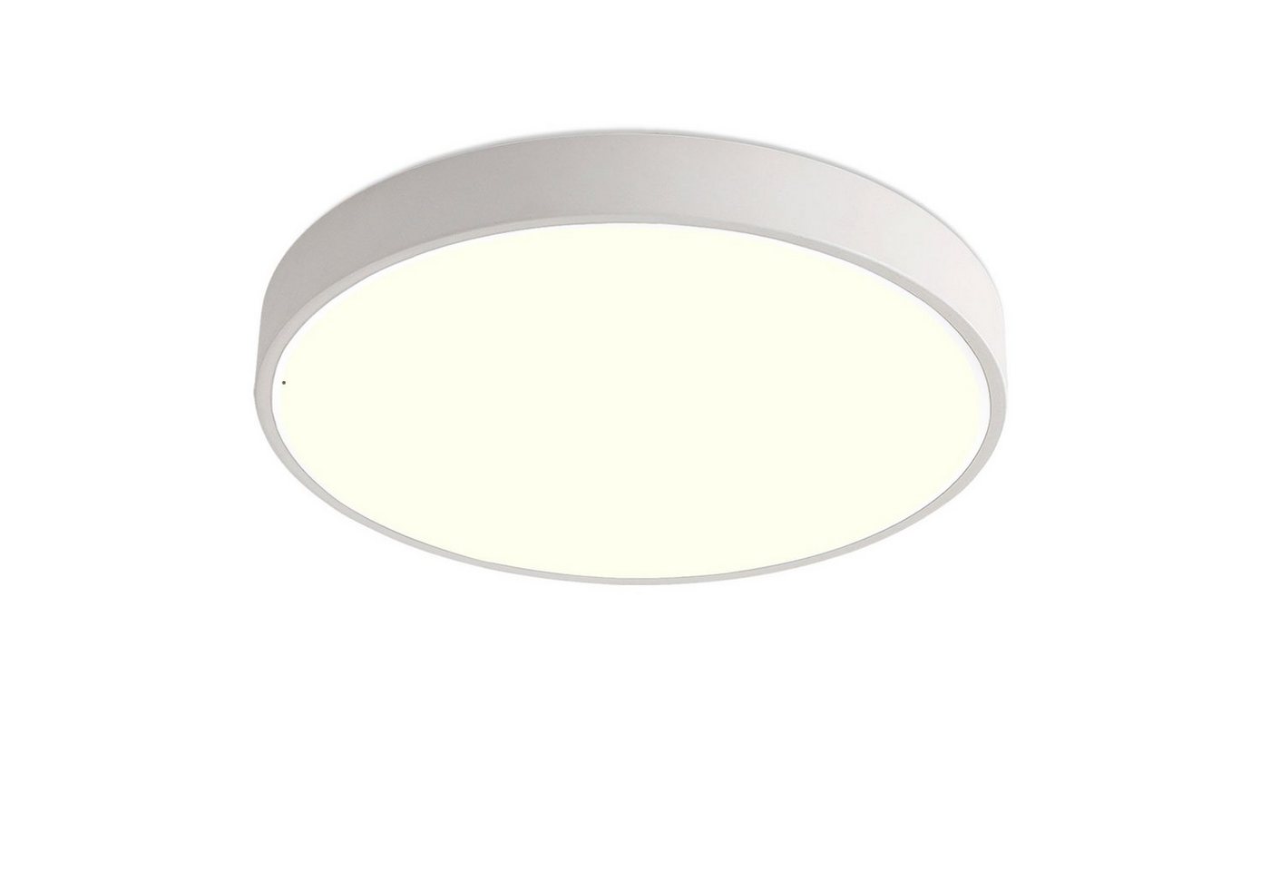 Natsen Deckenleuchte Runde LED Deckenlampe, 24W, Warmweiß 3000K, Schlafzimmer Lampe Küchenlampe 30x30x4 cm, Weiß von Natsen