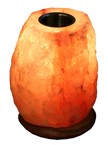 NaturGut Aroma-Salzlampe Duftlampe für ätherische Öle aus Kristallsalz/Punjab-Pakistan inkl. Elektrik und Duftbehälter von NaturGut