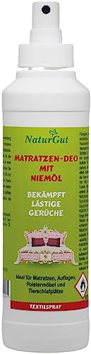 NaturGut Matratzen-Deo Spray mit Niemöl 250ml zur Bekämpfung lästiger Gerüche Textilspray Effektive Geruchsbekämpfung für frische Schlafplätze von NaturGut