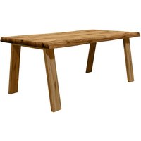 Esszimmer Tisch Holz aus Eiche Massivholz natürlicher Baumkante von Natura Classico