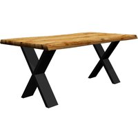 Tisch mit Baumkante Eiche geölt modernem Design von Natura Classico