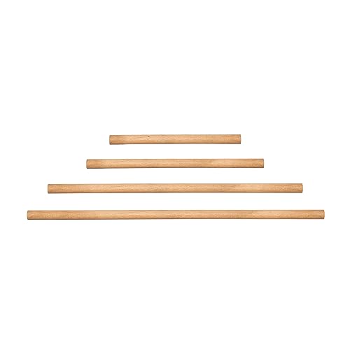 1x Natural Goods Berlin Kleiderstange Rundstab europ. Eiche Esche Massiv 50–130cm lang | Ø 3cm | unbehandelt glatt geschliffen Garderobe Wandmontage Bastelholz FSC DIY (Eiche, 100cm x 3cm) von Natural Goods Berlin