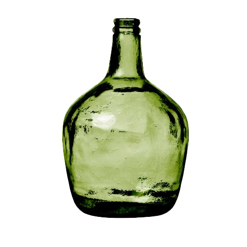 NATURAL LIVING VASE Dame Jeanne 4L Emeraude AUS RECYCELTEM Glas D19CM X H31CM von NATURAL LIVING