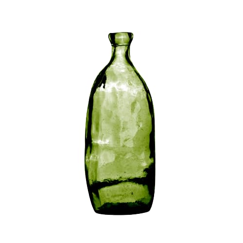 NATURAL LIVING VASE LEA 3L SMARAGD AUS RECYCELTEM Glas Durchmesser 13CM X H35CM von NATURAL LIVING