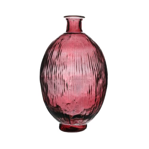 NATURAL LIVING VASE Misha 12L Rubi AUS RECYCELTEM Glas Durchmesser 26CM X H44CM von NATURAL LIVING