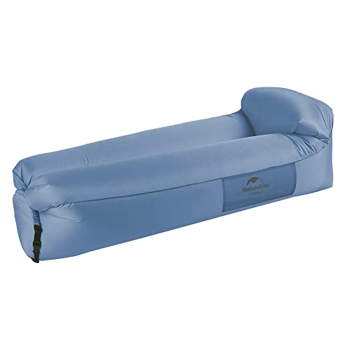 Naturehike Aufblasbarer Liegesessel, Wasserdichtes Aufblasbares Sofa mit Tragbarem Rucksack, Aufblasbares Bett für Reisen, Camping, Pool (Blau) von Naturehike