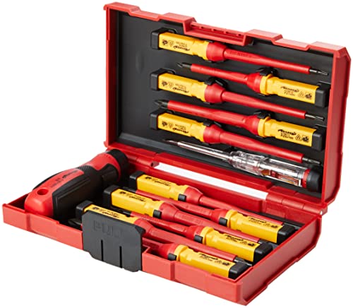 Neilsen, CT3794, isoliertes VDE-Schraubendreher-Set, 1.000 V, Rot von SATOHA