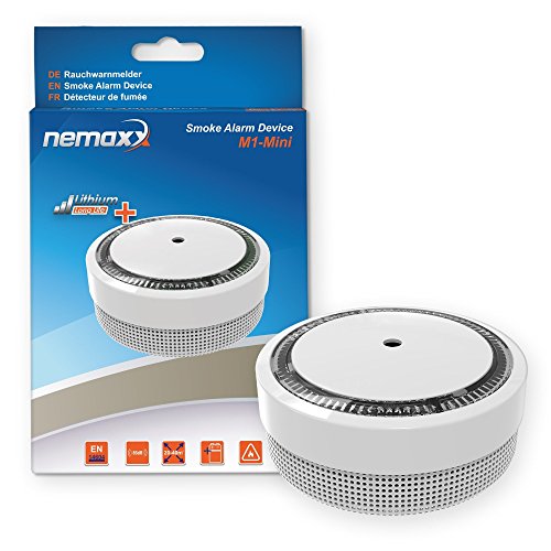 Nemaxx RM1276 15x M1-Mini Rauchmelder, Weiß, 15er-Set, 15 Stück von Nemaxx