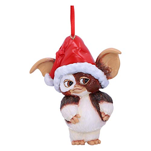 Nemesis Now Gremlins Gizmo in Weihnachtsmannmütze, zum Aufhängen, festlich, dekorativ, rot, 10,5 cm von Nemesis Now