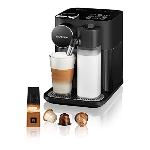 Nespresso De'Longhi EN640.B Gran Lattissima Kaffeekapselmaschine mit automatischem Milchsystem,19 Bar Druck,1400W,Schwarz von Nespresso