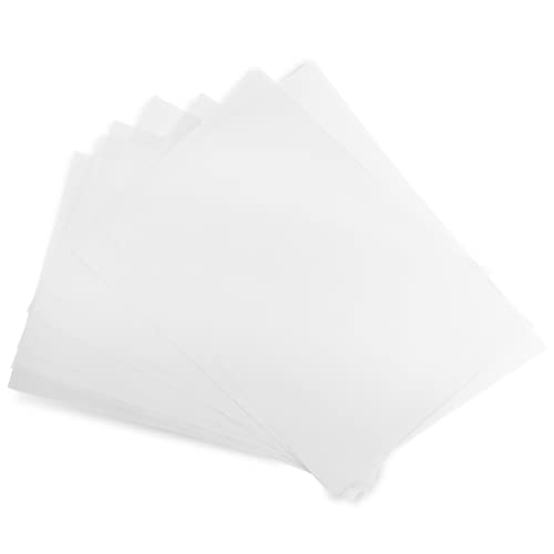 Netuno 50x Weiß Transparentpapier DIN A4 210 x 297 mm 160g Papier durchsichtig bedruckbar transparentes Druckerpapier zum Zeichnen Basteln Drucken Scrapbooking DIY-Karten Hochzeit Geburtstag Taufe von Netuno