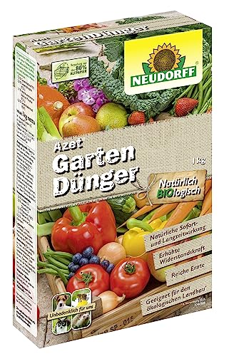 Neudorff Azet GartenDünger – Bio Gartendünger fördert die Blühkraft und reiche Ernte aller Gartenpflanzen mit natürlicher Sofort- & Langzeitwirkung, 1 kg von Neudorff