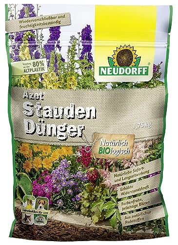 Neudorff Azet StaudenDünger – Bio Staudendünger sorgt für farbenfrohe und langanhaltende Blüten aller Stauden mit Sofort- & Langzeitwirkung, 1,75 kg von Neudorff