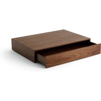 New Works - Mass Wide Coffee Table mit Schublade Walnut von New Works