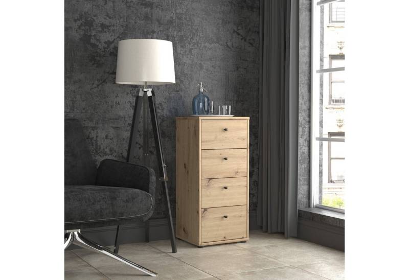 Newroom Kommode Lucius, Kommode Artisan Eiche Modern Sideboard Highboard Büro von Newroom