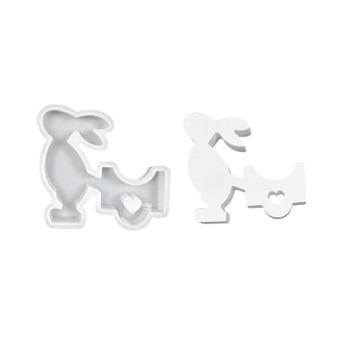 Nexoria Silikonform Ostern, Ostern Hase Silikonformen Gießformen, 3D Kaninchen Gießform Ostern Silikonform Hase Ostern Hase Gießformen Silikon Silikonformen Gießformen Kerzen Für DIY-Geschenke (S) von Nexoria