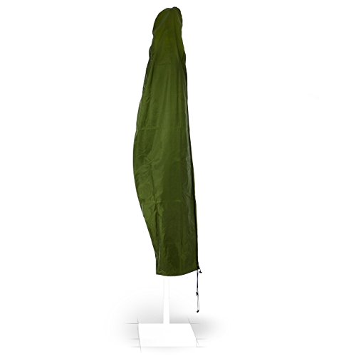 Nexos GM34705 Schutzhülle aus robustem witterungsbeständigem Polyestergewebe mit Reißverschluss für Ampel-Sonnenschirme Durchmesser 3 m, grün von Nexos Trading