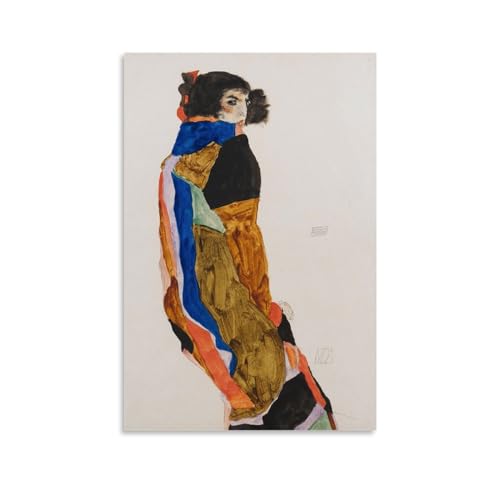 NgAnoh The Dancer Moa von Egon Schiele Leinwanddruck, ästhetischer Druck, Kunst, Wandgemälde, Leinwand, Geschenke, moderne Schlafzimmer-Dekoration, 30 x 45 cm von NgAnoh