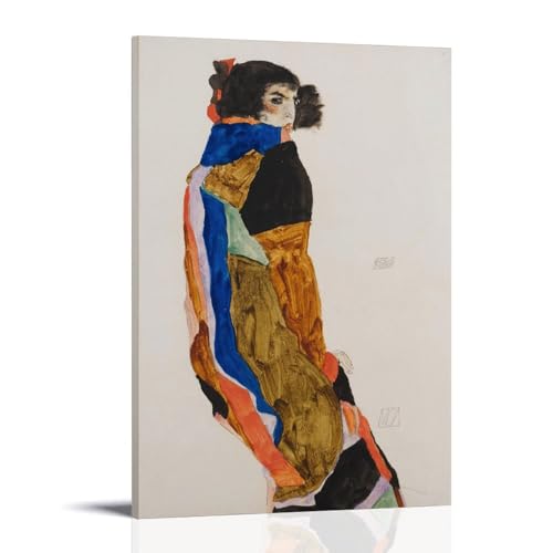 NgAnoh The Dancer Moa von Egon Schiele Leinwanddrucke Coole Kunstwerke Gemälde Wandkunst Leinwanddrucke Hängemälde Heimdekoration Geschenkidee 30 x 45 cm von NgAnoh