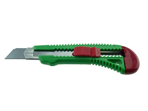 Profi Cuttermesser Cutter Messer Abbrechmesser grün 18mm Klingen inkl. 2 Ersatzklingen von NiNeKa