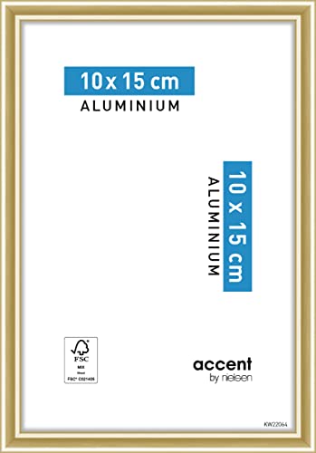 accent by nielsen Aluminium Bilderrahmen Accent, 10x15 cm, Gold von accent by nielsen