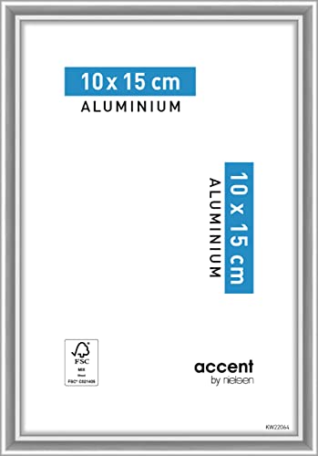accent by nielsen Aluminium Bilderrahmen Accent, 10x15 cm, Silber von accent by nielsen