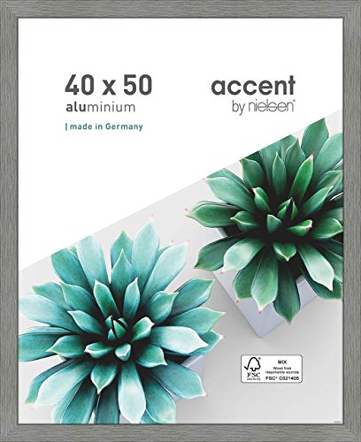 accent by nielsen Aluminium Bilderrahmen Star, 40x50 cm, Struktur Grau von accent by nielsen