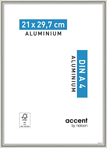 accent by nielsen Aluminium Bilderrahmen Accent, 21x29,7 cm (A4), Pearl Mercury von accent by nielsen