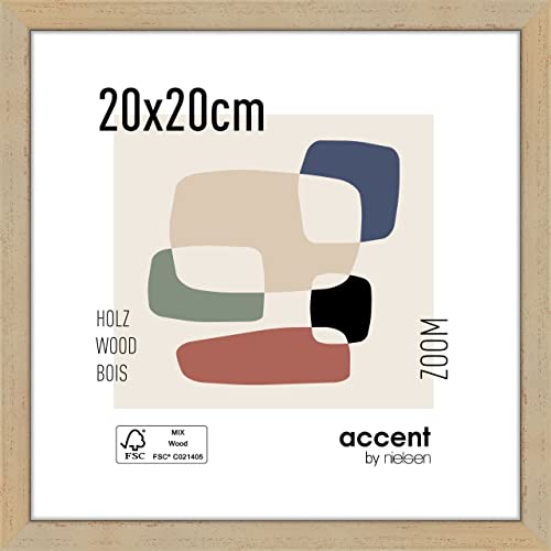 accent by nielsen Holz Bilderrahmen Zoom, 20x20 cm, Gold von accent by nielsen