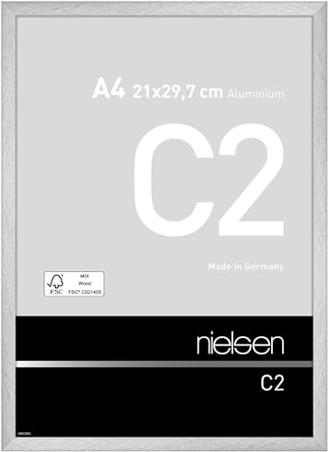 nielsen Aluminium Bilderrahmen C2, 21x29,7 cm (A4), Reflex Silber von nielsen
