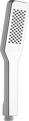 Nikles Handbrause Pearl Rectangle 1/2”* Chrom Sprühplatte 50 x 100 mm, 1 Strahlart, Easy-to-clean Technik, geregelte Durchflussmenge 12 l/ min von Nikles