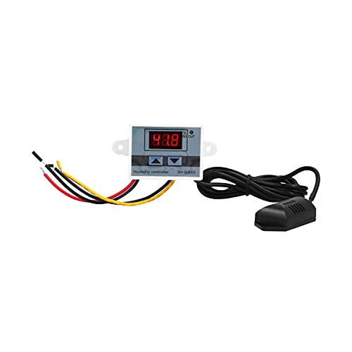 Digitaler Feuchtigkeitsregler, Modul-LED-Hygrometer-Sensor-Steuerschalter, LED-Temperaturreglermodul, 0~99% RH XH-W3005 24 V von Nimomo