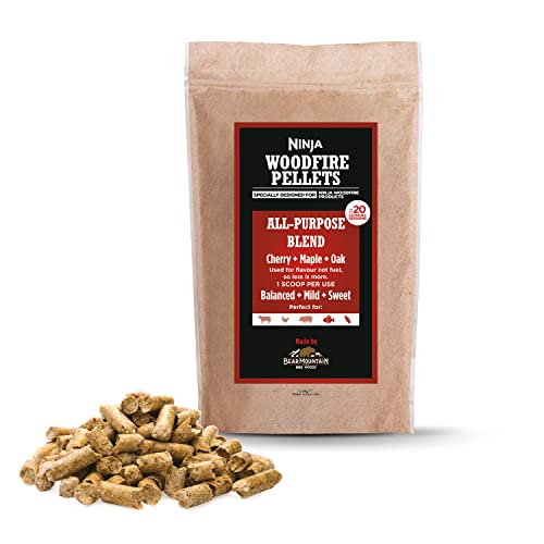 Ninja Woodfire Pellets Allzweckmischung 900 g, offizielle Ninja Woodfire Pellets, geeignet für Ninja Woodfire Außengrill XSKOGAPBPL2UK von Ninja