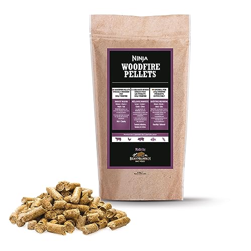 Ninja Woodfire Pellets Robuste Mischung 900 g, offizielle Ninja Woodfire Pellets, geeignet für Ninja Woodfire Außengrill XSKOGRBLPL2UK von Ninja