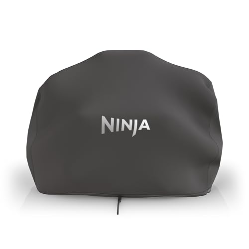 Ninja Woodfire XL Grillabdeckung, offizielles Ninja-Zubehör, kompatibel mit Ninja Woodfire XL BBQ Grill OG850/OG901, wetterfest, lichtbeständig, mit Kordelzug, Schwarz XSKOGXLCVREU von Ninja