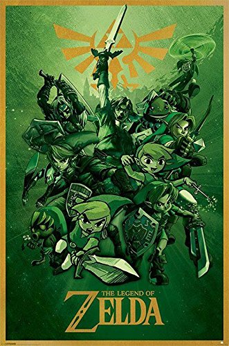 Nintendo Close Up The Legend of Zelda Poster Link (61 cm x 91,5 cm) + Geschenkverpackung. Verschenkfertig! von Nintendo