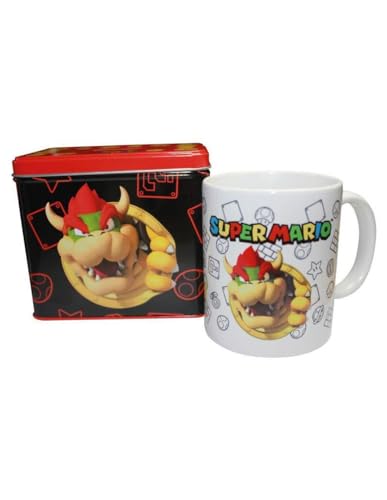 Nintendo Set Tasse + Spardose Bowser Super Mario Bros dekorativ, mehrfarbig, einzigartig von Nintendo