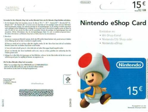 Nintendo eShop Card 15,00 Nintendo eShop Card 15, von Nintendo