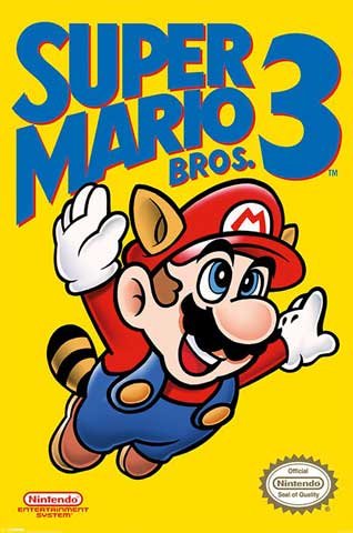 Super Mario Bros. 3 Poster (61cm x 91,5cm) + Ãœ-Poster von Nintendo