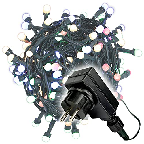 100er Maxi LED Lichterkette außen Party Deko Trafo grünes Kabel 20m (bunt) von Nipach GmbH