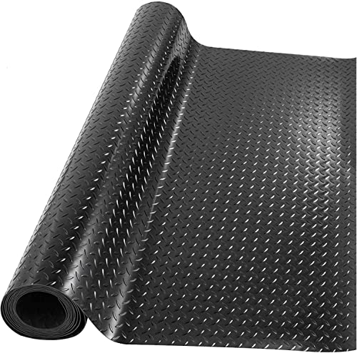 Nisorpa Gummimatte 500 x 100 cm Bodenmatte Schutzmatte Garagenboden Bodenschutzmatte rutschfest Gummiläufer Gummimatten Antirutschmatte Gummi Matte für Keller, Werkstatt, Garage| Stärke: 3mm| Schwarz von Nisorpa