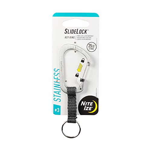 NITE Ize Schluessel-Karabiner CSLW3-11-R6 Gr. 3 Silber 1St. von Nite Ize