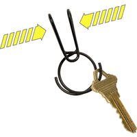 Schlüsselring KSQR-01-R6 SqueezeRing Easy Load Key Clip Schwarz 1 St. - Nite Ize von Nite Ize