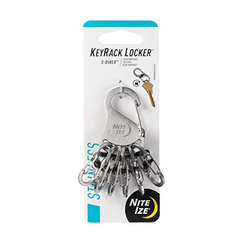 Nite Ize Schlüsselring KeyRack Locker, Silber, NI-KLK-11-R3 von Nite Ize