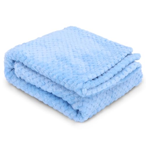 Nobleza Hundedecke Weiche Fleecedecke Waschbare Deck für Haustier Hunde Katzen Welpen Weiche Warme Matte Blau 80 * 80cm von Nobleza