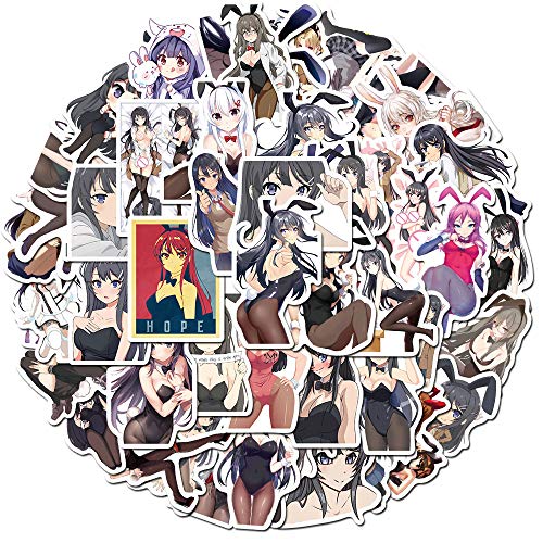 Nobranded 50pcs Anime Bild Mädchen Graffiti Aufkleber Koffer Laptop Laptop Gitarre wasserdicht Aufkleber 4-6cm von Nobranded