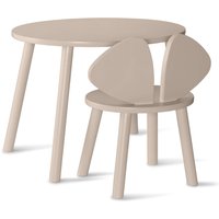 Nofred - Mouse Toddler Set (Stuhl und Tisch), Birke beige lackiert von Nofred