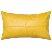 Lammleder Kissenbezug Gelb, Rechteck Sofa Fall, Dekoratives Geschenk Überwurf Für Wohnzimmer Neu von NoorleatherStore