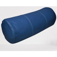 Leder Bolster Kissenbezug | Leder Zylinder Bolster Kissen Yoga Nackenrolle Fall Weiche Stilvolle Decent Scatter Blau von NoorleatherStore