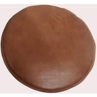 Noor Lammleder Runder Tan Chair Pad | Runde Form Stuhl Esszimmer Sitz Für Haus Und Büro Einweihungsparty Geschenke |Wohnzimmer Dekor von NoorleatherStore